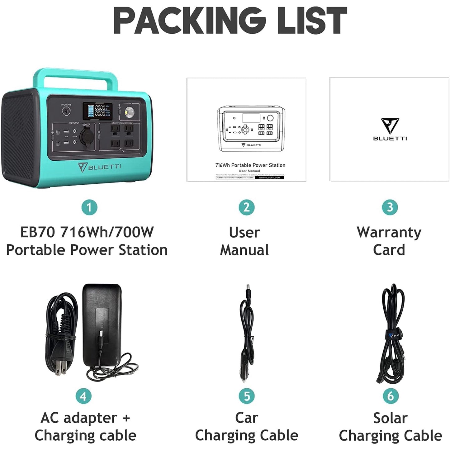 EB70s Bluetti Portable Generator