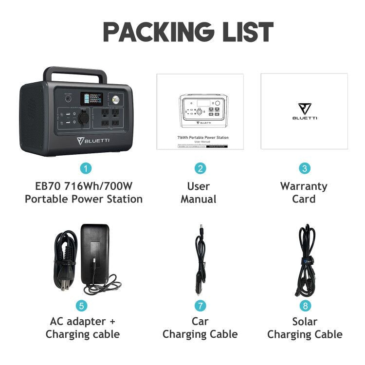 EB70s Bluetti Portable Generator